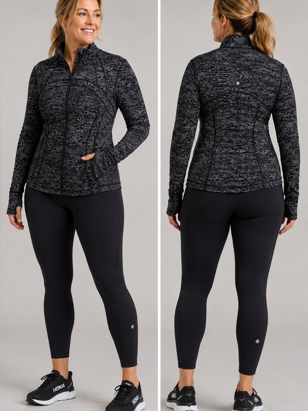 Lululemon Define Jacket *Luxtreme
Digital Rain Jacquard Black White new! Size 12